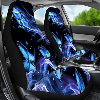 Drugelis 3D Spausdinimo Nauja Tendencija Automobilio Priekinės Sėdynės Apima Automobilio interjero Aksesuarų Universalus Auto Išsamiai Stiliaus Sėdynės Raštas