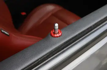 Durų Užrakto, Pin Apdailos Dangtelio Apdaila Lipdukas, Decal Dodge Challenger-2020 Raudona Anglies Pluošto Automobilio Interjero Priedai