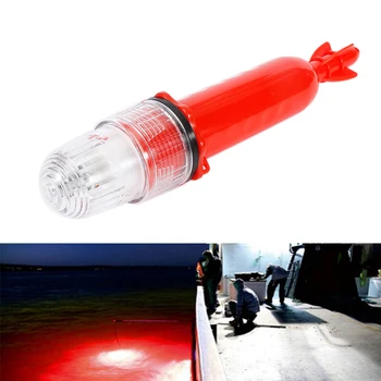 Dvigubo spalvų Švyturys lempos Naudoti iš 2*1# baterija Navigacijos šviesos žvejybos šviesos lauko kempingas žibintai LED Mirksintis šviesos
