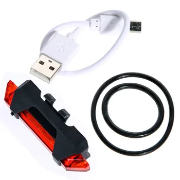 Dviratis Dviračio Šviesos diodų (LED) užpakalinis žibintas Galiniai Saugos Įspėjimas Dviračių Nešiojamų Šviesos USB Stiliaus Įkrovimo Dviračių Priedai SM