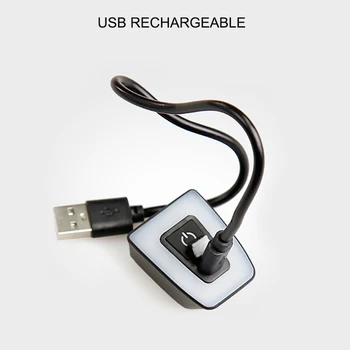 Dviračio Galinis Žibintas USB Įkrovimo Rainproof Žibintuvėlis Šalmas užpakalinis žibintas Dviračių Lempos Kuprinė Maišelis Įspėjamoji Lemputė