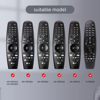 Dėl LG AN-MR600 LG AN-MR650 AN-MR18BA 19BA Magic Remote Control Atvejų, smart OLED TV Apsauginės Konsolės Silikono Apima Skalbti