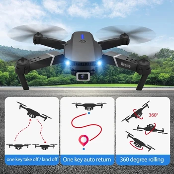 E525 PRO RC Quadcopter Profissional Kliūčių Vengimo Drone Plataus Kampo Kamera 1080P 4K Fiksuotas Aukštis Mini Dron Sraigtasparnio Žaislas