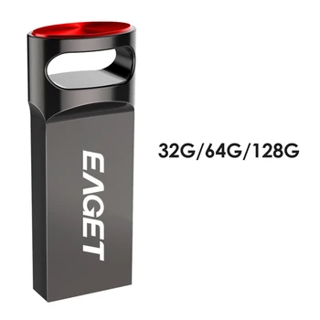 Eaget U81 USB Flash Drive, Didelės Spartos USB 3.0 Pendrive Metalo Nykščio Šuolis Ratai UDP Chip 128GB 64GB 32GB PC Kompiuteris