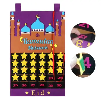 Eid Mubarakas 30 Dienų Advento Kalendorius Kabo Manė, Atgalinės Atskaitos Kalendorius Vaikams Dovanos Ramadanas Šalies Namų Dekoracijas Prekių Dekoras