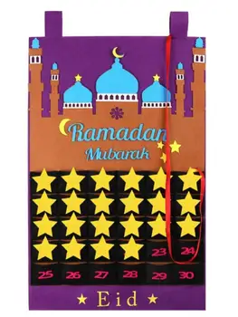 Eid Mubarakas 30 Dienų Advento Kalendorius Kabo Manė, Atgalinės Atskaitos Kalendorius Vaikams Dovanos Ramadanas Šalies Namų Dekoracijas Prekių Dekoras