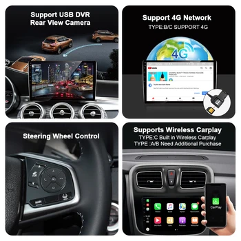 EKIY Android 10.0 Automobilio Radijo Grotuvo Mazda CX 7 CX-7 2008-Auto GPS Stereo DSP Carplay 4G 9 Colių DSP 6G 128G Nr. 2 din DVD