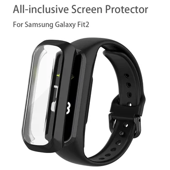 Ekrano Apsaugine Samsung Galaxy Fit2 Žiūrėti Viskas įskaičiuota TPU Minkštas Apsauginis gaubtas, apsauga nuo dulkių Samsung Galaxy Fit2 Atveju