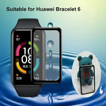 Ekrano apsaugos Huawei Honor Band 6 Švelni Apsauginė Plėvelė 3D Išlenkti Composite Filmas Garbės Juosta 6 Smart Watch Priedai