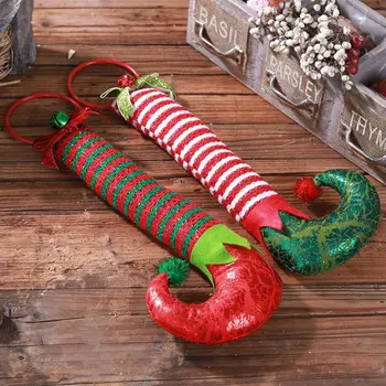 Elf Kojų Kabo Žiedai, Durų Papai Kalėdų, Naujųjų Metų Dekoracija Namuose Navidad Dekoras