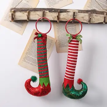 Elf Kojų Kabo Žiedai, Durų Papai Kalėdų, Naujųjų Metų Dekoracija Namuose Navidad Dekoras