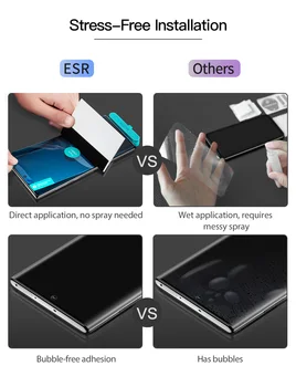 ESR Screen Protector for Samsung Galaxy Note 9 10 Plius Lite 10 Pastaba Plus 3D Visiškai Padengti Minkštos TPU Išvalyti Odą Plėvele, Grūdintojo Stiklo