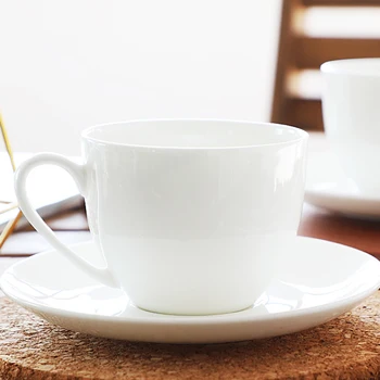 Europos vaiskiai balta keramikos kavos puodelio indų rinkinys latte, cappuccino gėlių profesinės puodelis kavos