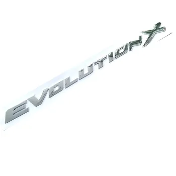 Evolution X Raidės ABS Plastiko Automobilių Stilius Logotipas Ženklelis Automobilių Refitting Kamieno 3D Lipdukas, Decal 