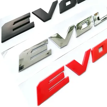 Evolution X Raidės ABS Plastiko Automobilių Stilius Logotipas Ženklelis Automobilių Refitting Kamieno 3D Lipdukas, Decal 