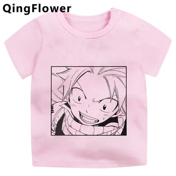 Fairy Tail berniukams, vaikų, paauglių marškinėliai kawaii e mergina dizaineris anime abbigliamento bambina t shirt girls
