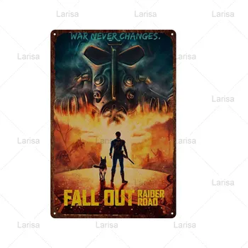 Fallout Metalo Plakatas Lenta Alavo Pasirašyti Senovinių Klasikinių Filmų Alavo Plakatas Sienų Dekoras Baras Namo Klubas Geležies Tapyba
