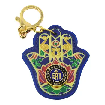 Feng Shui Hamsa Vertus Anti-Paskalos Amuletas Keychain W4140