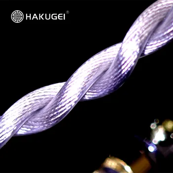 FENGRU HAKUGEI White Dragon Ausinės atnaujinti kabelis 2Pin 0.78 mm MMCX aukso, sidabro, paladžio, vario advanced elementas hibridinis kabelis