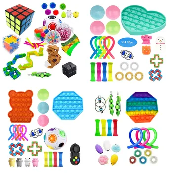Fidget Žaislai 22PCS Pack Jutimo Žaislų Rinkinys Įtempių ADHD Autizmo Nerimas Reljefas Stresas Žaislai Vaikams Suaugusieji