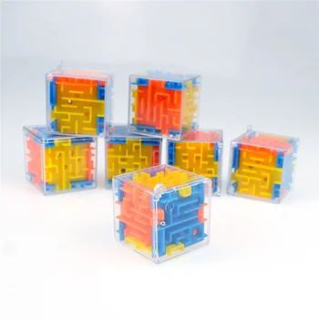 Fidget Žaislai 3D Rubiko Kubas Sukasi Kamuolys Labirintas Šešių pusių Labirintas Vaikų Švietimo Išskleidimo Žaislas Dovanos Vaikams