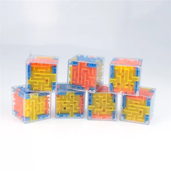 Fidget Žaislai 3D Rubiko Kubas Sukasi Kamuolys Labirintas Šešių pusių Labirintas Vaikų Švietimo Išskleidimo Žaislas Dovanos Vaikams