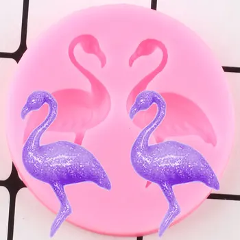 Flamingo Silikono Formos Keksiukų Topper Minkštas Tortas Dekoravimo Priemonės, Kūdikių Šalies Tortas Dekoravimo Priemonės, Saldainiai Molio Šokolado Liejimo Formos