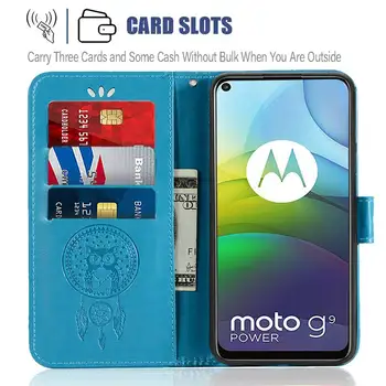 Flip Case For Motorola Moto G9 Galia G9 Žaisti Piniginė PU Odos Telefoną Atveju Moto G30 G Play 2021 Padengti Atveju