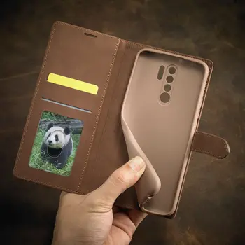 Flip Case For Xiaomi Redmi 8 8A 9 9A 9i 9C 9T Padengti Grubus PU Odos Coque Už Redmi 9 Premjero Atveju Stovėti Telefono Korpusas