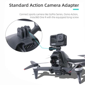 FPV Drone Adapteris tvirtinimo Plėtra Įrašą, Komplektas Suderinama su Gopro Insta360 Kamera Gimbal Užpildyti Šviesos DJI FPV Dron Priedai
