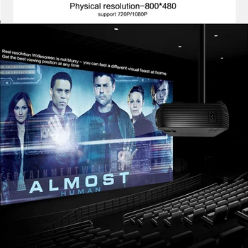 GALINGAS Mini projektorius Paramos 720P Media Player 3D Namų Kino Žaisti Žaidimas 