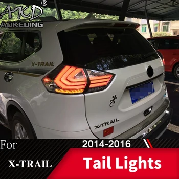 Galinių žibintų, Skirta Automobilių Nissan X-trail-2017 Rouge LED galinius Žibintus Rūko Žibintai, Dieniniai Žibintai DRL Tuning, Automobilių Priedai