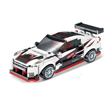Garsaus Super Greitis Čempionų Klasikinis Imitavimo Modelį Lipdukai Lenktynių Automobilių Blokai Kit Plytų Žaislai Vaikas Dovana