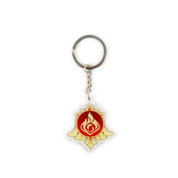 Genshin Poveikio Elementas, Akrilo Key Chain Akių Dievo 7 Elementas Ginklų Maišelį Pakabukas 