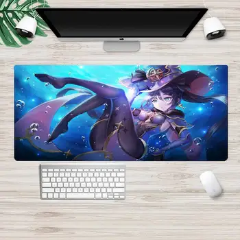 Genshin Poveikio mona Žaidimo kilimėlis Animacija, Žaidimų Mousemat XL Didelis Gamer Klaviatūra, KOMPIUTERIO Stalas Kilimėlis Takuo Kompiuteris Tablet Mousepads