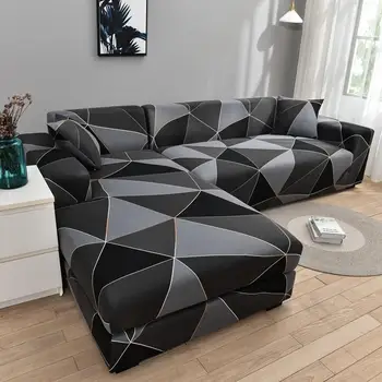 Geometrijos Pledas Sofa Cover Slipcover Elastinga Sofa Padengti Kambarį Ruožas, kurių skerspjūvio Sofos Padengti neslidžia Fotelis Dangtis
