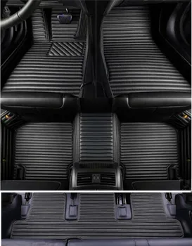 Geriausia kokybė! Custom specialių automobilių grindų kilimėliai Hyundai PALISADAS 7 8 sėdimos vietos 2021 vandeniui patvarus automobilių kilimų Palisadas 2020 m.