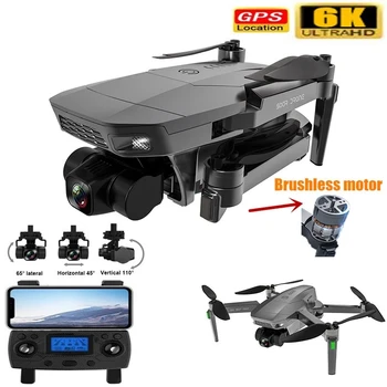 Geriausia SG907 MAX PRO Profesionalus GPS Drone Su 6K 3-Ašis Gimbal Kamera Brushless Variklio WiFi FPV RC Dron Quadcopter PK SG906 Pro2