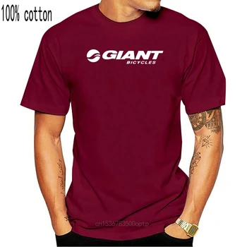 Giant Dviračiai Logotipas Vyrų Juokingas Cool Juoda Balta Marškinėlius (T-shirt Marškinėliai S M L XL GB