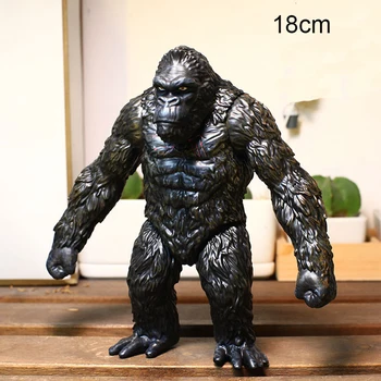 Godzilla VS King Kong Pav žaislai Anime Statulėlės Q Versija 6 Colių StatueMonster Lėlės Modelis, Papuošalų, Žaislų, Dovanų