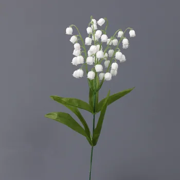 Gražus baltas bell orchidėja, plastiko, dirbtinės gėlės prekių išdėstymas namų dekoro padirbtų augalų šalis dovanos