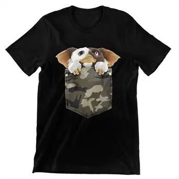 Gremlins T Shirt Mens Medvilnės Print T-shirt Grafikos Marškinėlius trumpomis Rankovėmis Juokinga Siaubo, Sci Fi Gizmo 80s Filmą Mogwai Monstras Tee
