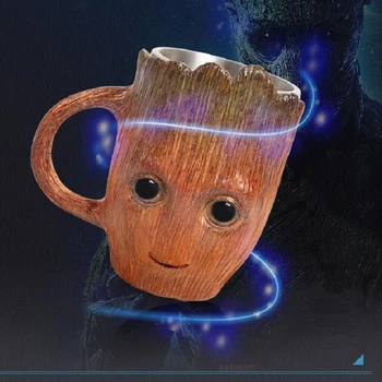 Groot Kavos Puodelį Dovanų nerūdijančio plieno taurės kūrybos animacinių filmų alaus puodelis Kūdikiui Mielas Modelis taurė