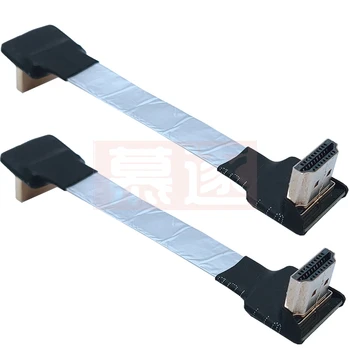 Grupė Flache FPV HDMI Kabel Micro Mini HDMI-kompatibel 90 Grad Adapteris, 5cm-80cm FPC pikis 20pin Stecker Stecker