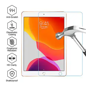 Grūdintas Stiklas Screen Protector For iPad 10.2 2020 m. 8 8 Kartai 2019 7 7 4 3 2 Oro Tablet Stiklo