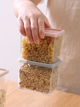 Grūdų saugojimo dėžutė virtuvės uždaromos gali plastikinių maisto produktų laikymo talpykloje talpykla talpykloje