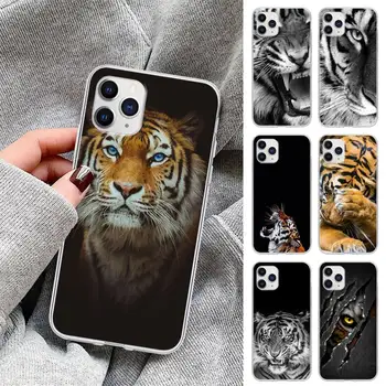 Gyvūnų Tigras Skaidraus Mobiliojo Telefono Dangtelis Huawei P20 P40 Lite 30 Pro P Smart 2019 Garbę 10 10i 20 Lite Aiškiai
