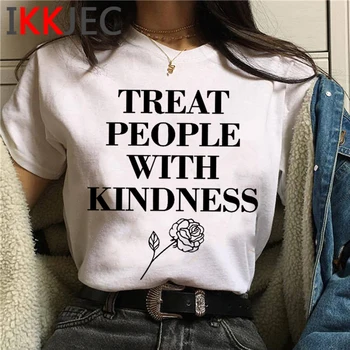 Harry Styles Gydyti Žmones su Kidness Tpwk Baudos Linijos viršuje tees t-shirt moterų grunge streetwear tumblr harajuku t-shirt