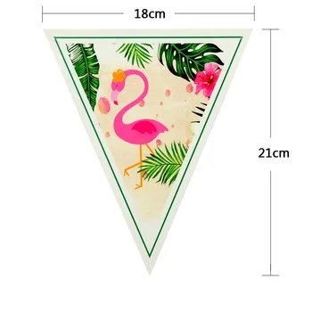 Havajų Atogrąžų Šalis Flamingo Šalis Dekoro Popieriaus Plokštė Taurės Vystymo Džiunglės Safari Indai, Gimtadienis, Vestuvės Prekes