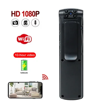 HD 1080P Belaidės Mini Kamera, Wifi Maža Vaizdo Kamera Rašiklis, Fotoaparatas Kūno-Cam Kamera, Loop Įrašymo Kamera Judesio Aptikimo